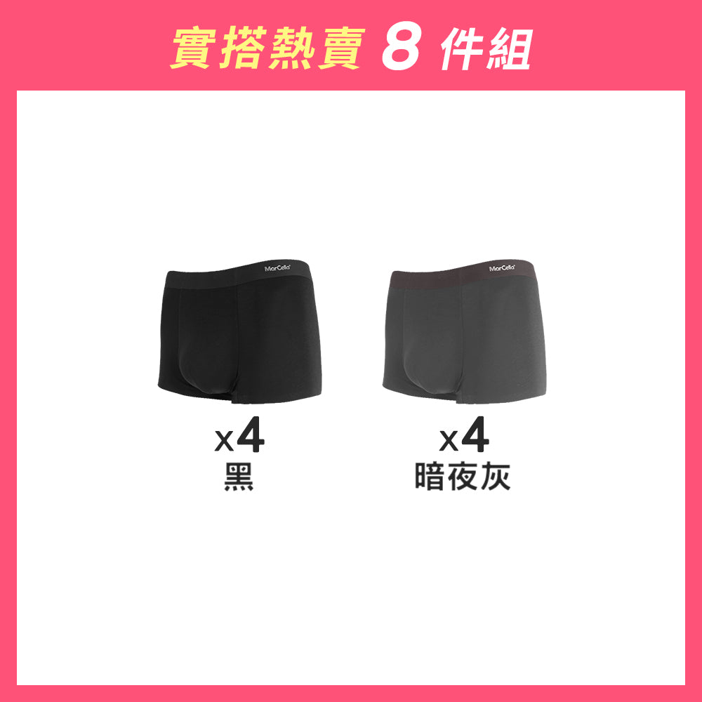 【8件組-週年慶限定】莫代爾無痕抗菌平口男內褲
