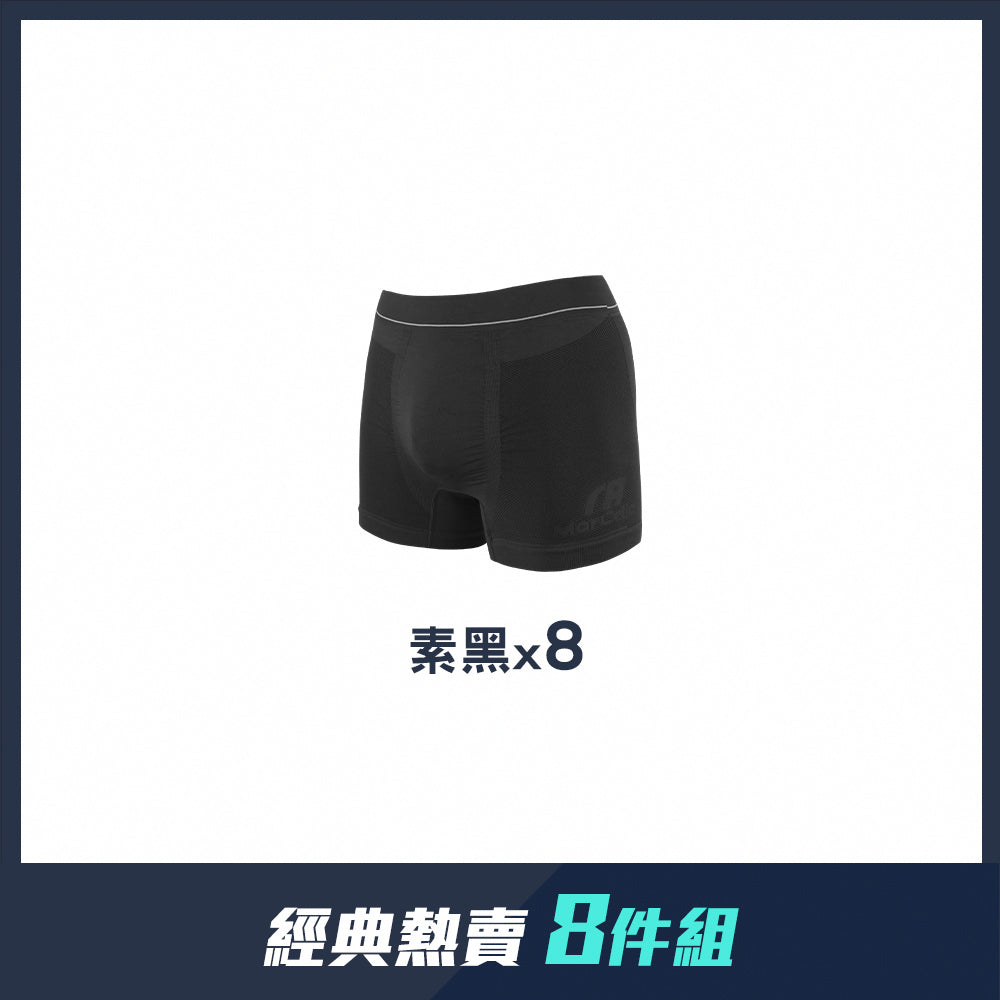 【八件組團購】無縫抗菌3D囊袋平口男內褲