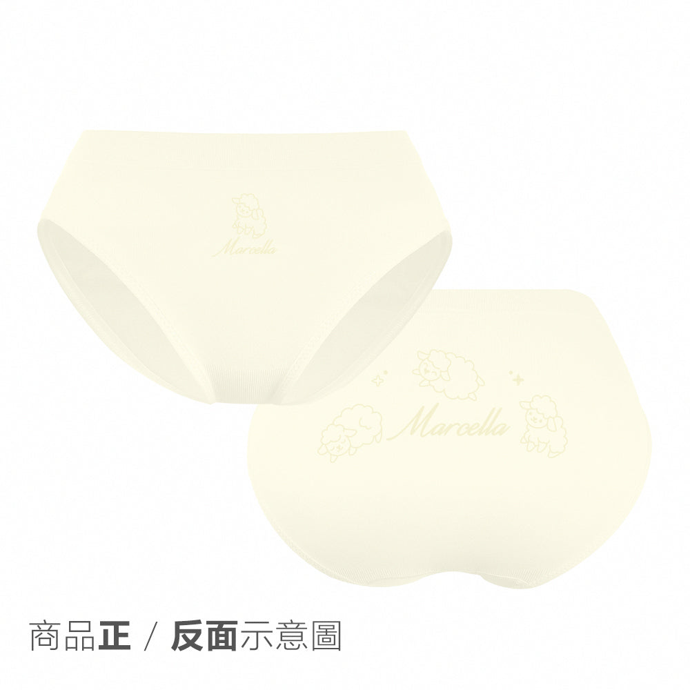 【可愛緹花】抗菌無縫童內褲-中低腰